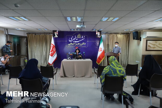 نشست خبری زهرا شیخی رئیس ستاد قاضی‌زاده هاشمی