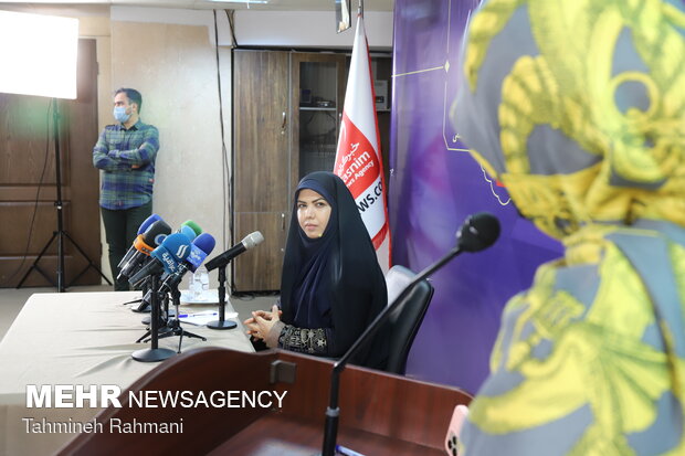 نشست خبری زهرا شیخی رئیس ستاد قاضی‌زاده هاشمی