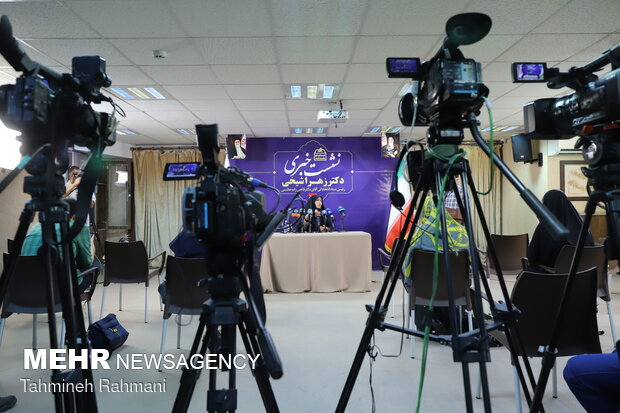 نشست خبری زهرا شیخی رئیس ستاد قاضی‌زاده هاشمی
