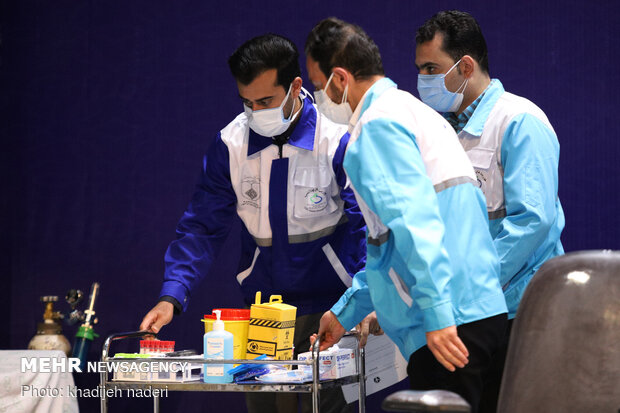 مراسم تزریق نخستین واکسن مشترک ایران و کوبا