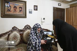 دیدار فاطمه قاسم پور نماینده تهران در مجلس شورای اسلامیبا خانواده شهدا